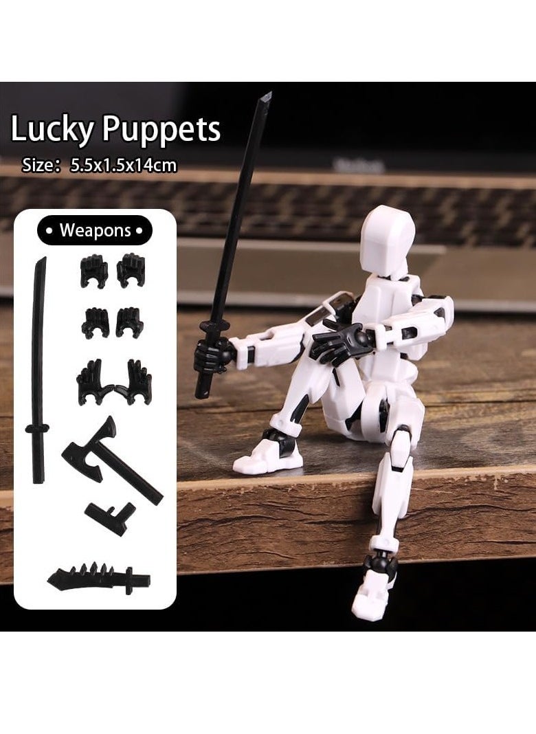 VIUAUAX Assembly Completed-Titan 13 Action Figure, Upgrade T-Robot 13 Action Figures, New Dummy Robot 13, 3D Printed Multi Action Figure Set,Creative Gifts for Children Adults  - Image 2