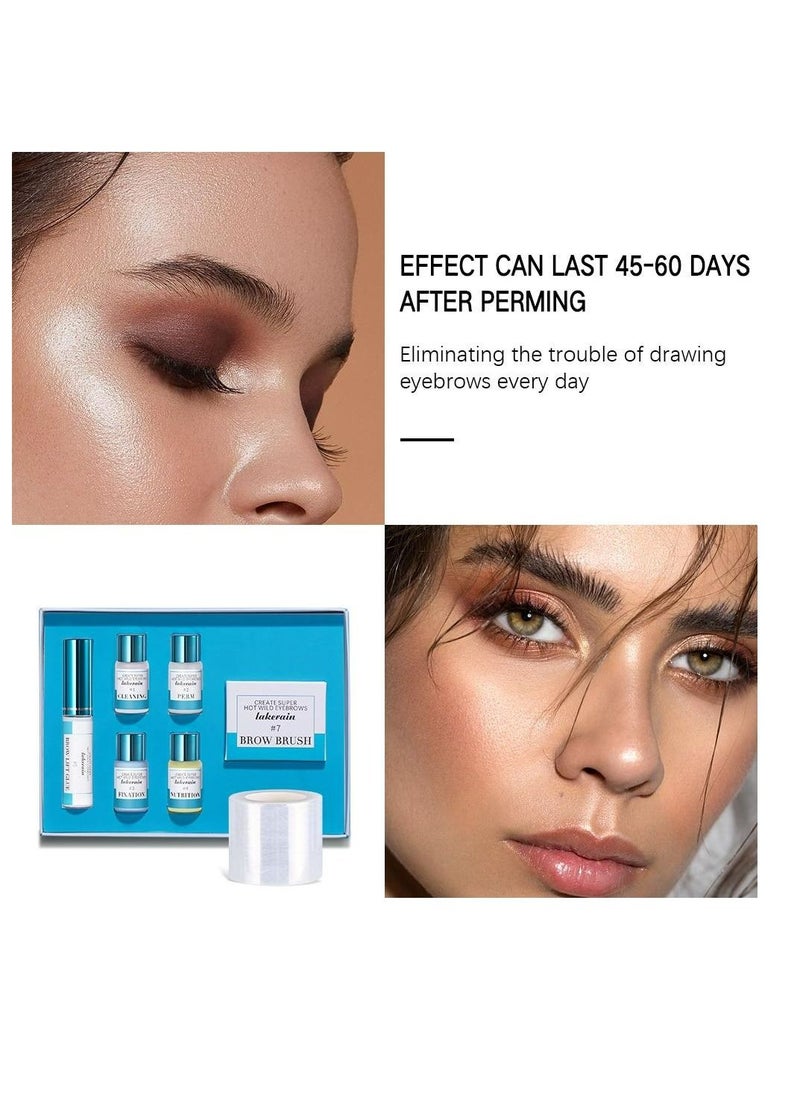 lakerain - Semi-Permanent Brow Lift Set Brow Lamination Kit Styling Lash Lifting Perming Setting Curling Brow Lamination Eyelash Lift Perm Eyebrow Kit Set - Image 1