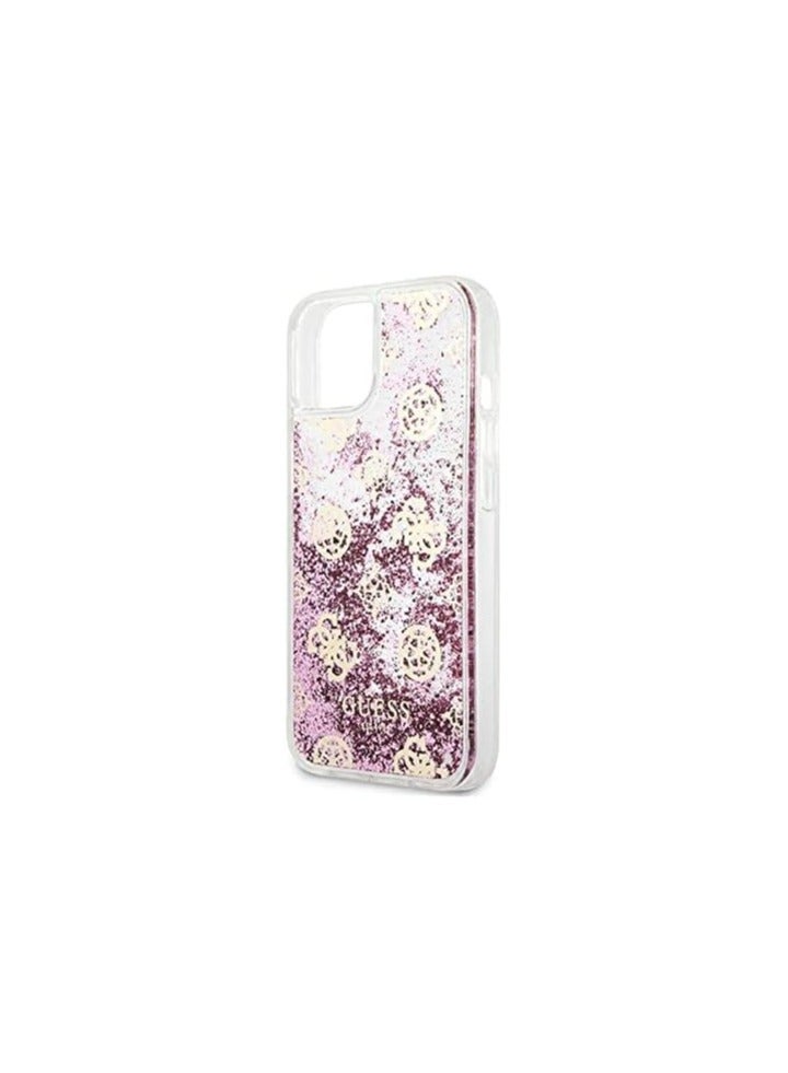 GUESS Guess Liquid Glitter Case Electroplated Peony Logo For Iphone 13 (6.1 Inches) - Image 2