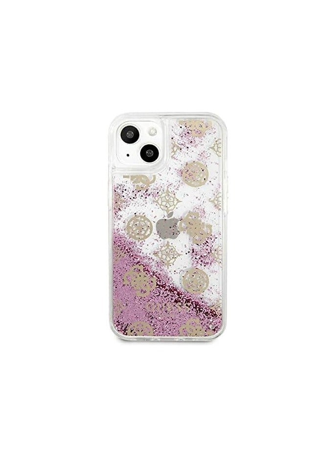 GUESS Guess Liquid Glitter Case Electroplated Peony Logo For Iphone 13 (6.1 Inches) - Image 3