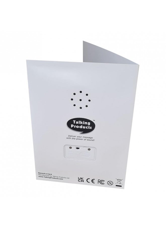 Talking Products - Talking Products, Voice Recordable Talking Greeting Card, Record and Send your own Custom Voice Message. DIY Personalized Audio Card. 40 Seconds Recording with Replaceable Batteries. - Image 1