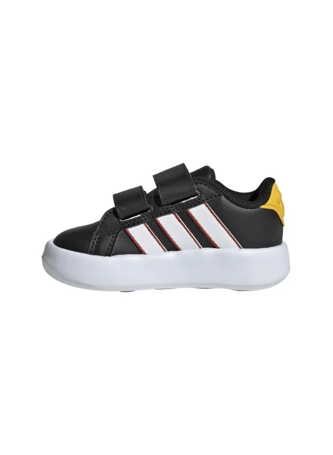 Adidas Grand Court Mickey Cf I U Black Sportswear Shoes For Kids