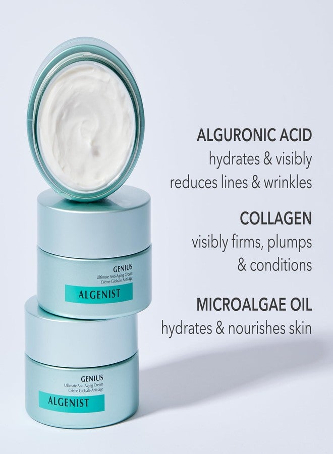 Algenist GENIUS Ultimate Anti-Aging Face Cream - Restoring Collagen Cream to Smooth, Brighten + Help Improve Skin's Radiance - Formulated with Patented Alguronic Acid and Microalgae Oil (2oz) - Image 3