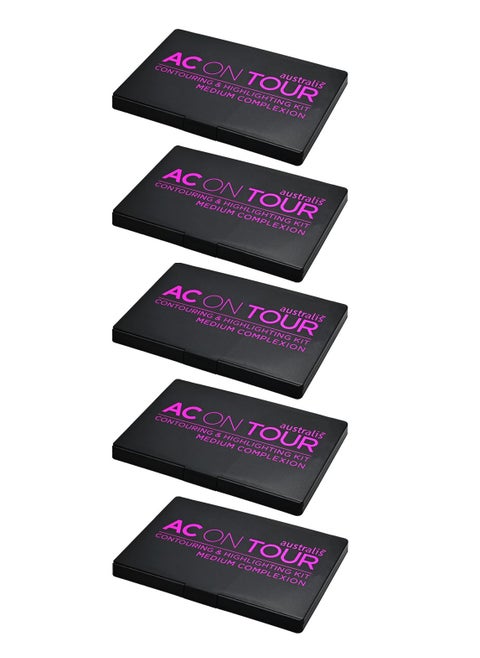 Pack Of 5- AC On Tour Contour Highlight Palette Medium Complexion