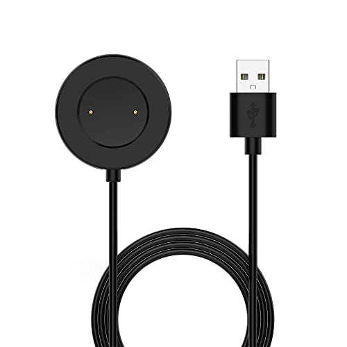 Sounce Replacement Charging Dock Cable Compatible for Realme Watch S, USB Cable Magnetic Charger For Realme Watch S - Black - Image 1
