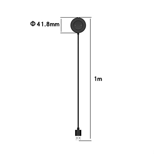 Sounce Replacement Charging Dock Cable Compatible for Realme Watch S, USB Cable Magnetic Charger For Realme Watch S - Black - Image 3