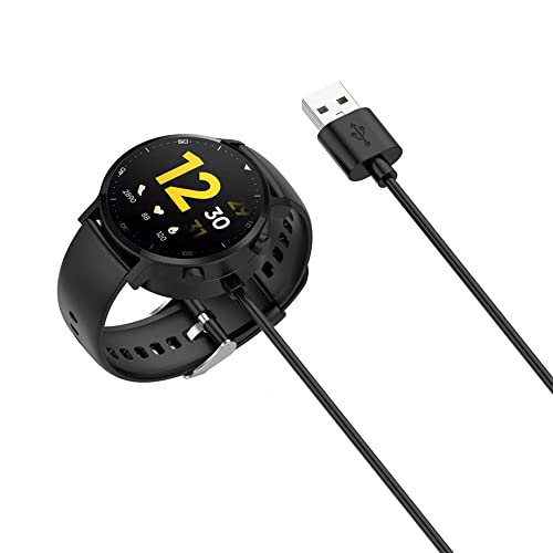 Sounce Replacement Charging Dock Cable Compatible for Realme Watch S, USB Cable Magnetic Charger For Realme Watch S - Black - Image 4