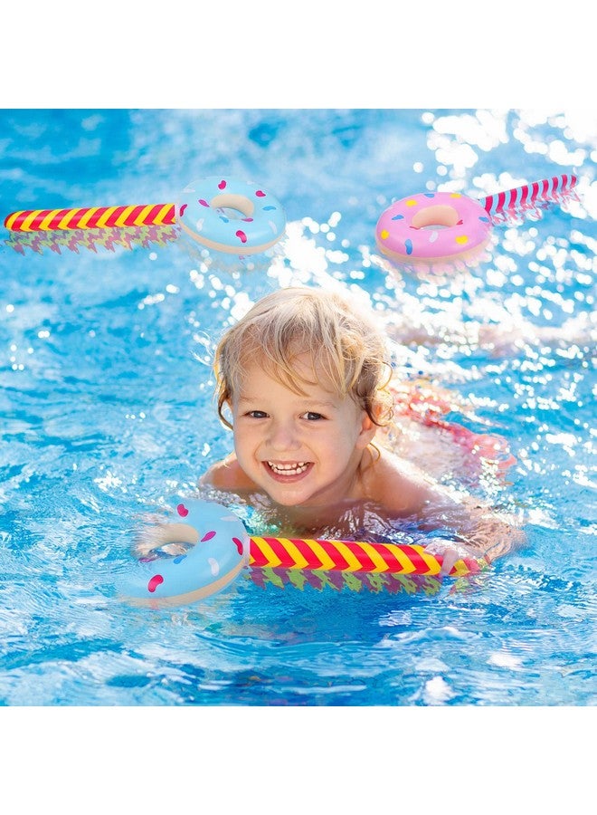 Civaner Candyland Birthday Party Decorations Inflatable Donut 33 Inch Lollipop Large Inflatable Candy Balloons Float Donut Shape Balloon Lollipop Stick Candy Themed Birthday Decorations For Kids (6 Pcs) - Image 3