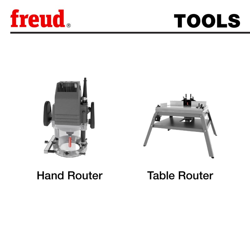 Freud Quadra-Cut Radius Rounding Over Bit with Perma-Shield Coating for Flawless Finish - 4 Cutters, 1/2" Shank Dia., 1/2" Radius, 2-3/4" Length - 34-126 - Image 4