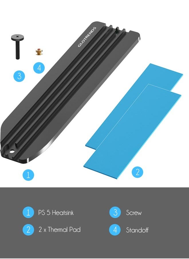 Heatsink for PS5 NVMe SSD