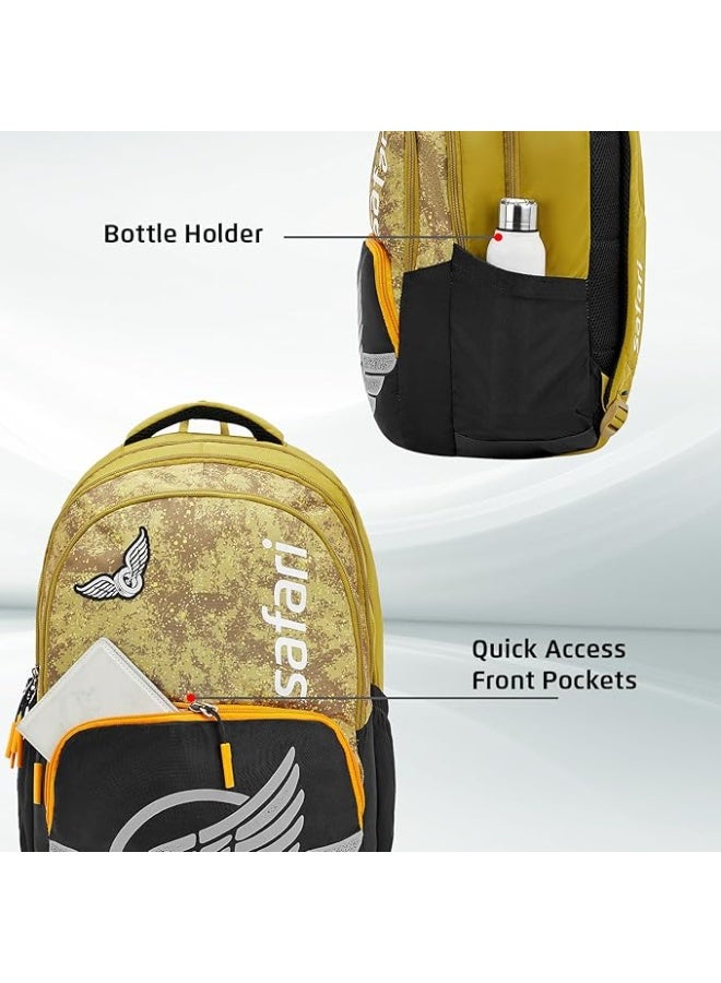 Safari Bonus 37L Casual Backpack with Armor Base, Detachable Freebie Sling Bag, Side Bag, Bottle Holder, Front Pocket, File Holder, School & College Bags, Office Bag, Travel Bag - Image 3