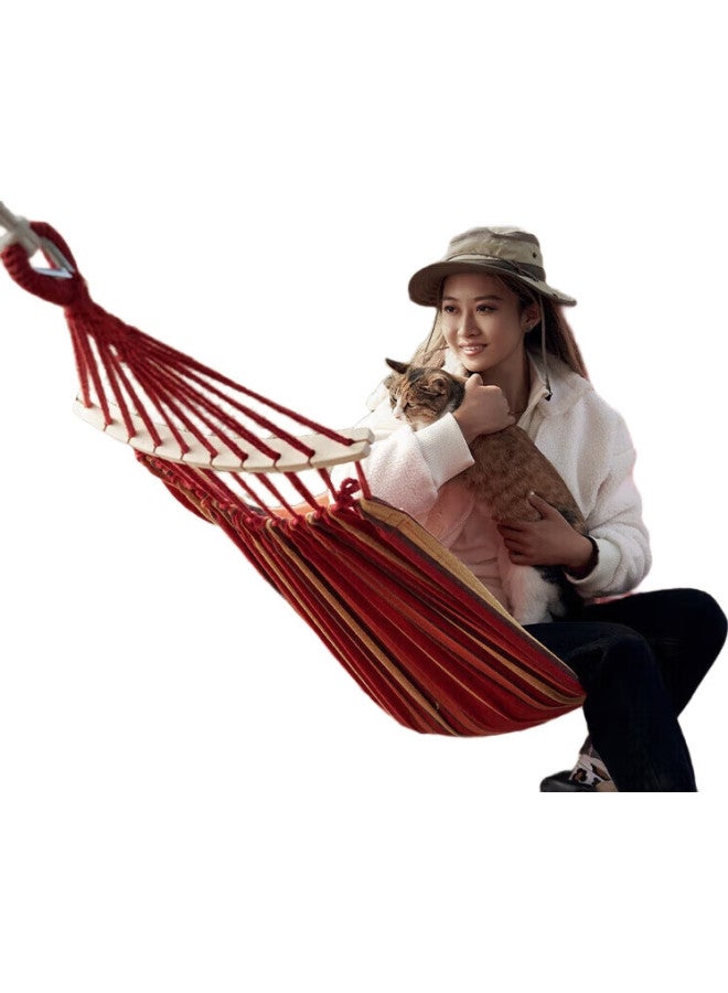 SCALER Outdoor Hammock, Outdoor Swing, Anti-Rollover, Double-Person Canvas Camping Swing Bed - Image 2