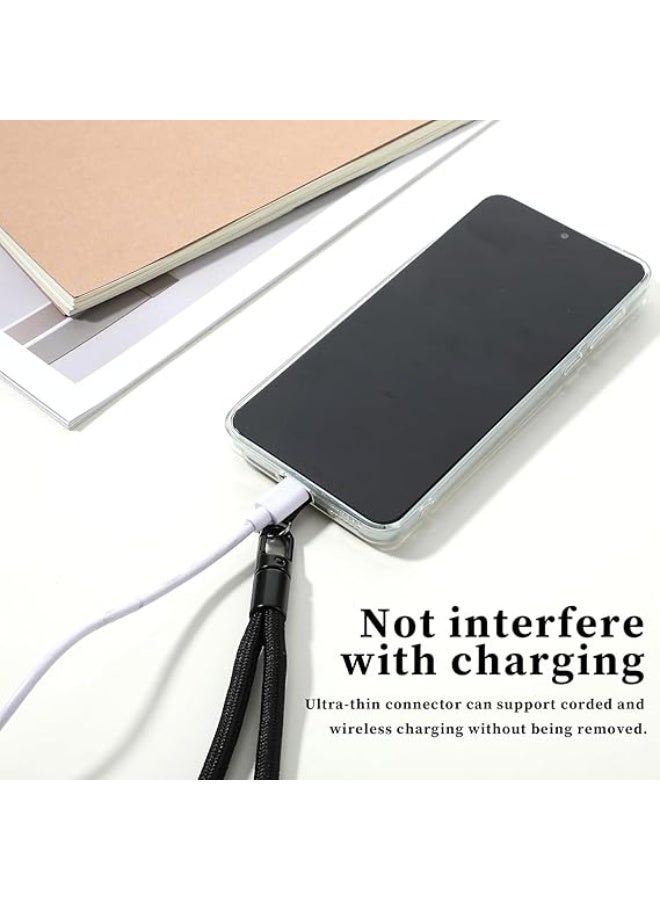 JOGAMS 2Pcs Phone Lanyard Wrist Strap Compatible Cell Phone Hand Strap Adjustable Wristlet Holder for Phone Case Key Camera USB Flash Drive ID Badge Black and Orange - Image 5