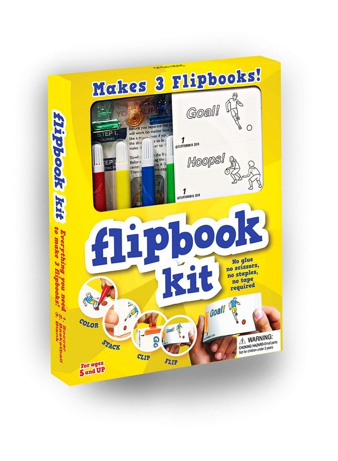 Fliptomania اصنع مجموعة كتبك الإلكترونية بنفسك: مجموعة رسوم متحركة من الورق لكرة السلة وكرة القدم: مجموعة كتب إلكترونية إبداعية للأطفال من سن 6 إلى 12 عامًا وفناني الرسوم المتحركة المبدعين - Image 2