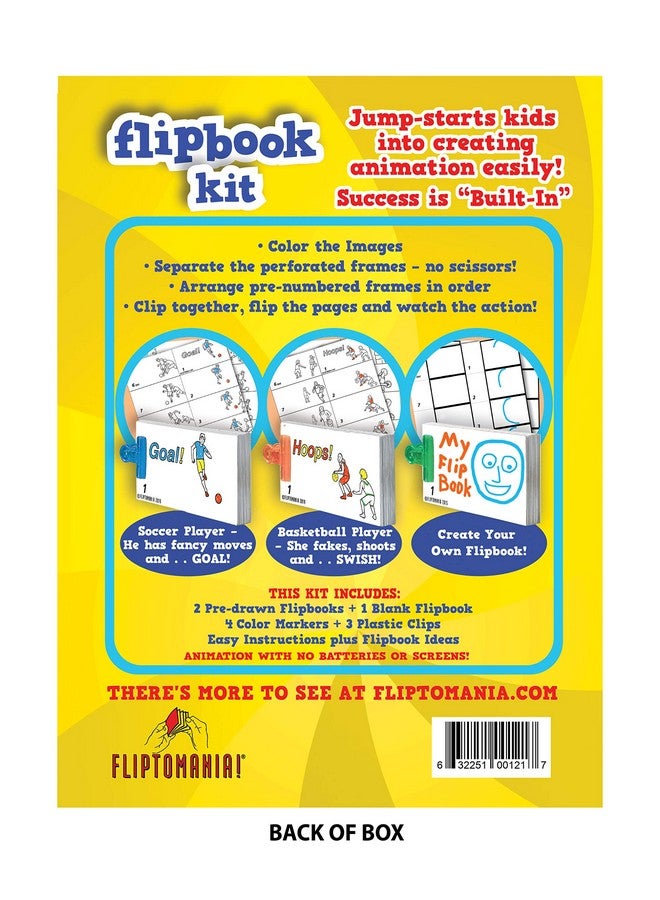 Fliptomania اصنع مجموعة كتبك الإلكترونية بنفسك: مجموعة رسوم متحركة من الورق لكرة السلة وكرة القدم: مجموعة كتب إلكترونية إبداعية للأطفال من سن 6 إلى 12 عامًا وفناني الرسوم المتحركة المبدعين - Image 4