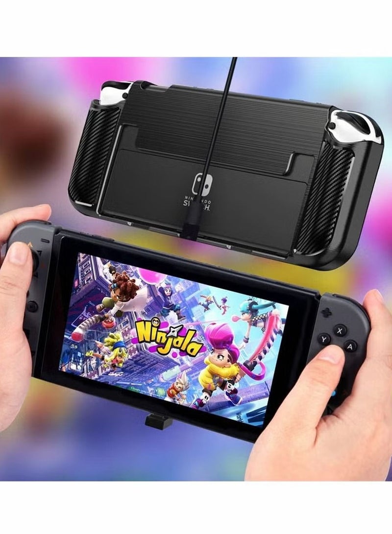 U Shape USB USB C to USB C Adapter 180 Degree Angled USB 3.1 Type C to Type C Adapter for Laptop, Tablet & Mobile Phone for Nintendo Switch (Black) - Image 3