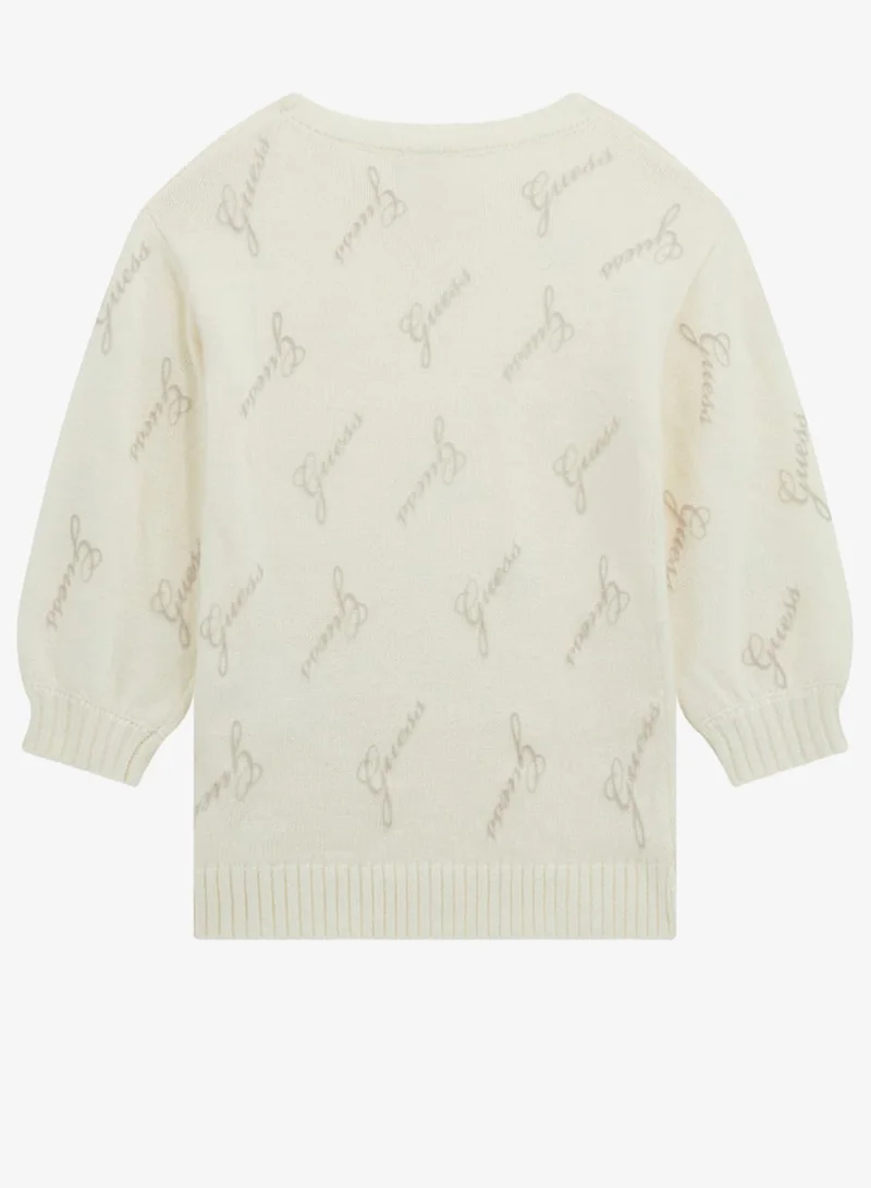 جس Kids Logo Knit Dress