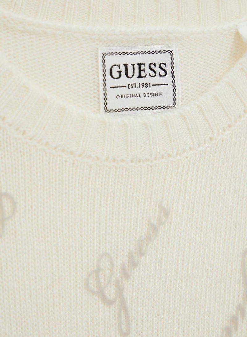 GUESS Kids Logo Knit Dress - Image 3