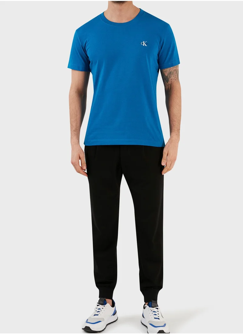 Calvin Klein Jeans 2 Pack Logo Crew Neck T-Shirt