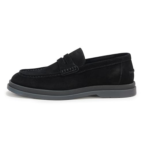 HUGO, Chaol Suede Moccasin Loafer, Black, 11 - Image 2