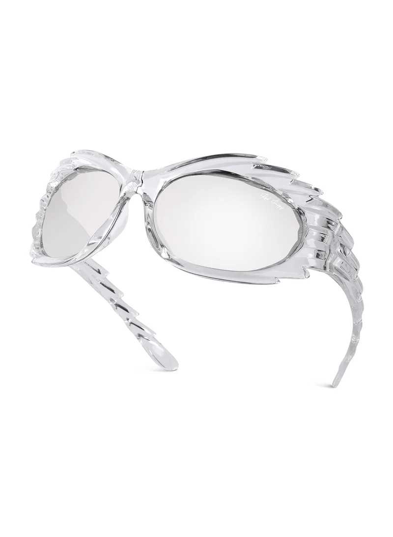 Woggles  Stylish Transparent Rectangle Sunglasses  | Best Price UAE