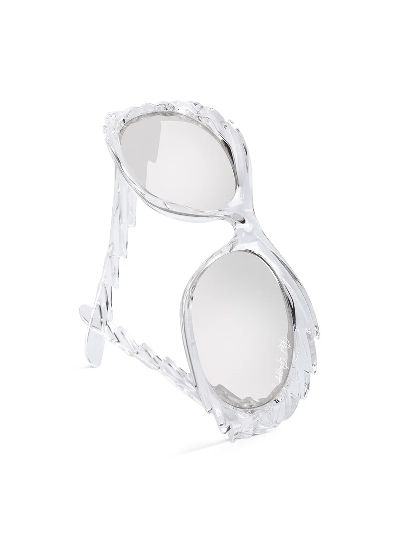 Woggles  Stylish Transparent Rectangle Sunglasses  | Best Price UAE