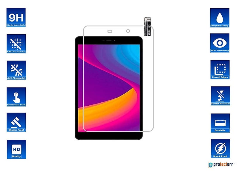 PROTECTERR Scratch Resistant,Flexible Screen Guard for PANASONIC TAB 8 HD (8 INCH) With Installation Kit // not a tempered glass // - Image 2