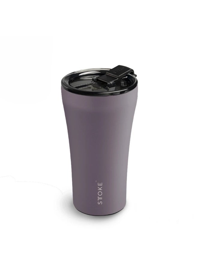 STTOKE Ceramic Insulated Leakproof Tumbler Bottle - 350ml/12oz | Commuter Cup Earth Series(Willow Grey) - Image 1