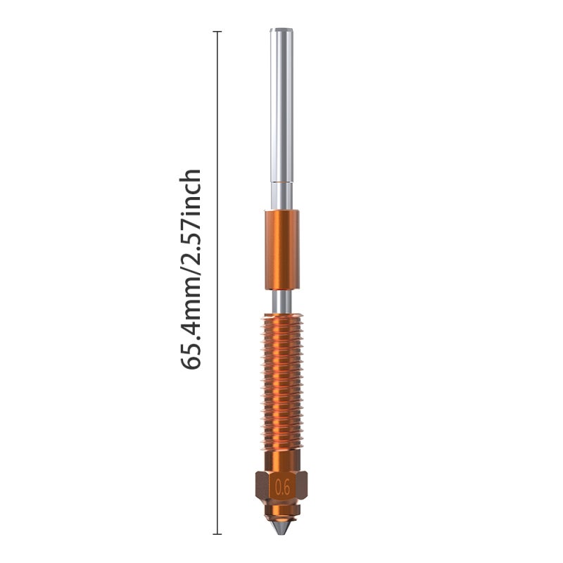 Creality 3D Unicorn Quick-Swap Nozzle 0.6mm All-Metal Integrated Design Copper Alloy - Hardened Steel High Flow 600mm/s Printing Nozzle for PLA PETG ABS TPU Filament - Image 5