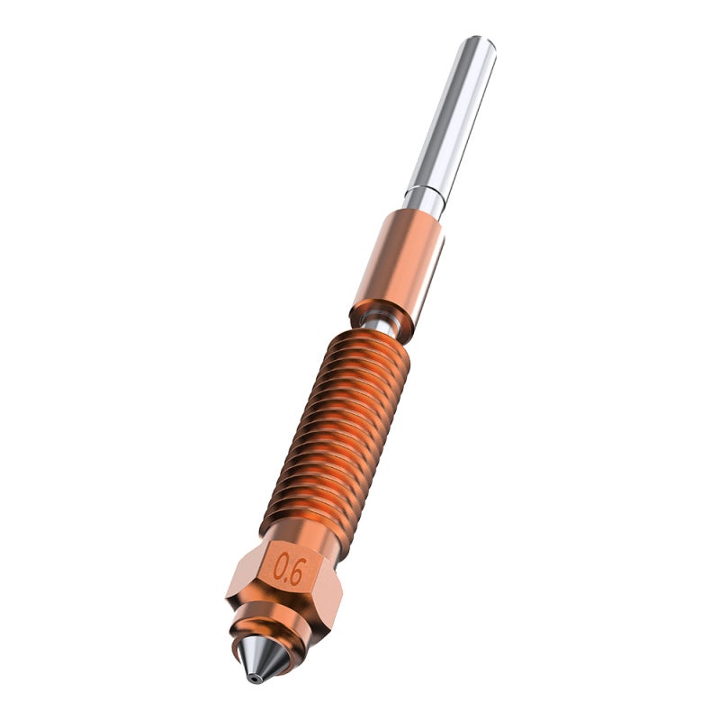 Creality 3D Unicorn Quick-Swap Nozzle 0.6mm All-Metal Integrated Design Copper Alloy - Hardened Steel High Flow 600mm/s Printing Nozzle for PLA PETG ABS TPU Filament - Image 1