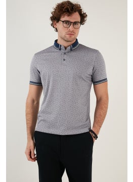 Buratti Cotton Blended Patterned Slim Fit Polo T Shirt Men's T Shirt 646B3200  - Image 2