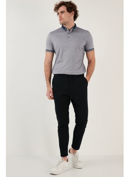 Buratti Cotton Blended Patterned Slim Fit Polo T Shirt Men's T Shirt 646B3200  - Image 3
