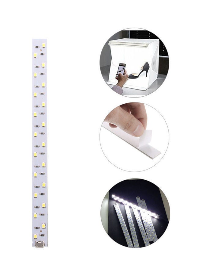 NIBEMINENT 20 LED Light Strip For Studio Lighting White  - Image 2