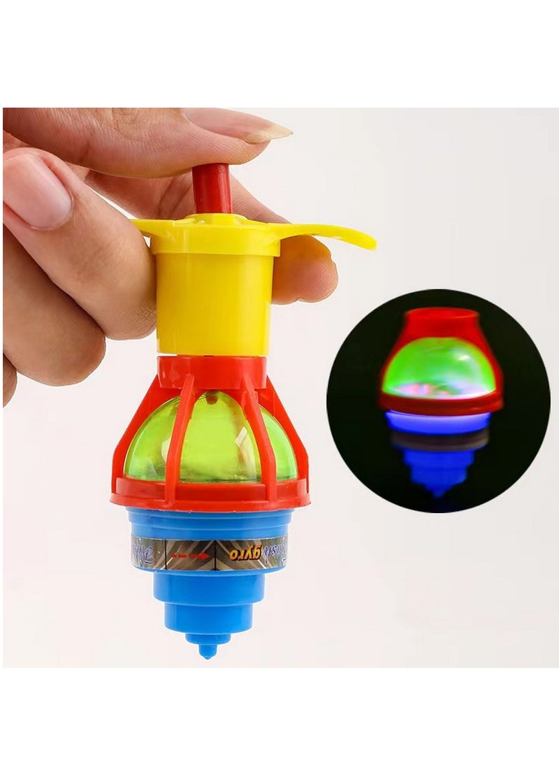 RATSAW 24 Pcs LED Light Up Spinning Tops for Kids Colorful Flashing Spinners Gyroscope Novelty Bulk Toys Party Favor Goodie Bag Fillers for Birthdays  - Image 4