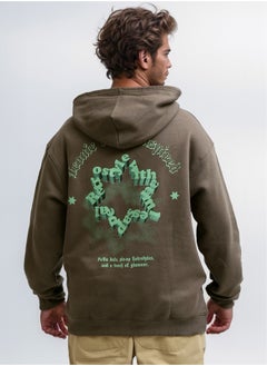 RAVIN Long Sleeves Printed Sweatshirt With Black Drawstring  - Image 3