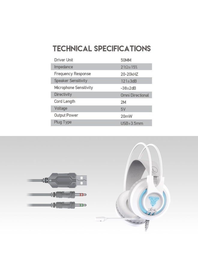 FANTECH HG20 CHIEF II RGB GAMING HEADSET SPACE EDITION  - Image 5