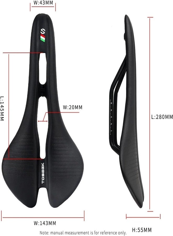 FCCRACING FCC Racing Toseek Toseek Eva Leather Comfortable Saddle (Black) - Image 4