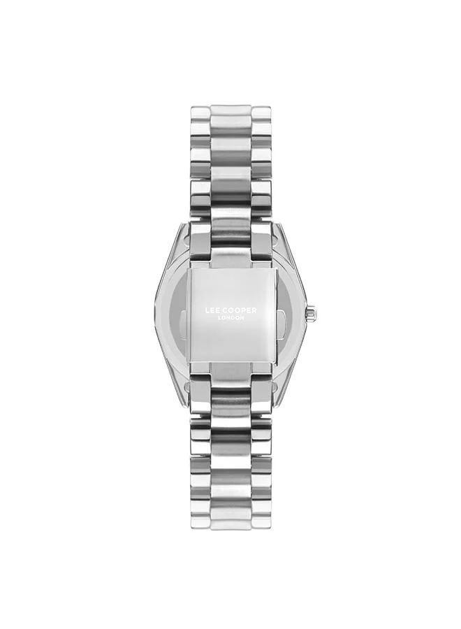 Lee Cooper Lee Cooper LC07478.320 Women's Analog Display Watch & Metal Strap Silver