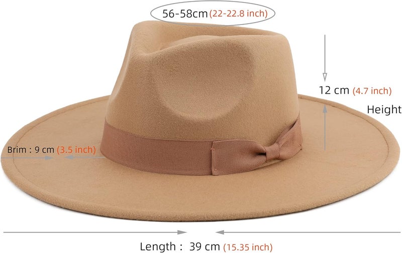 Pro Celia Big Wide Brim Women Fedora Hat - Image 2