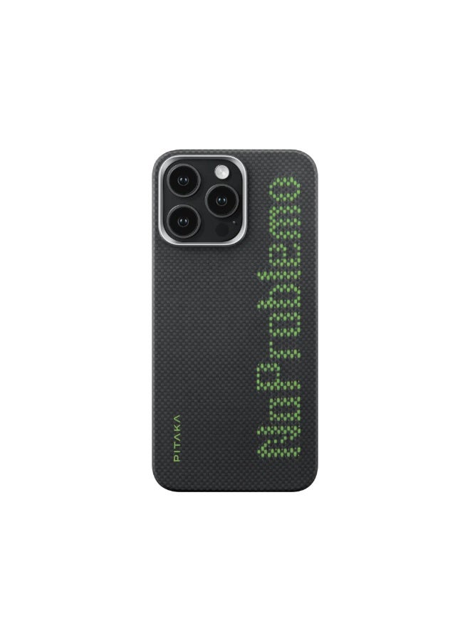 PITAKA iPhone 15 Pro Ultra-Slim Case NoProblemo (Lumintex™ Edition)