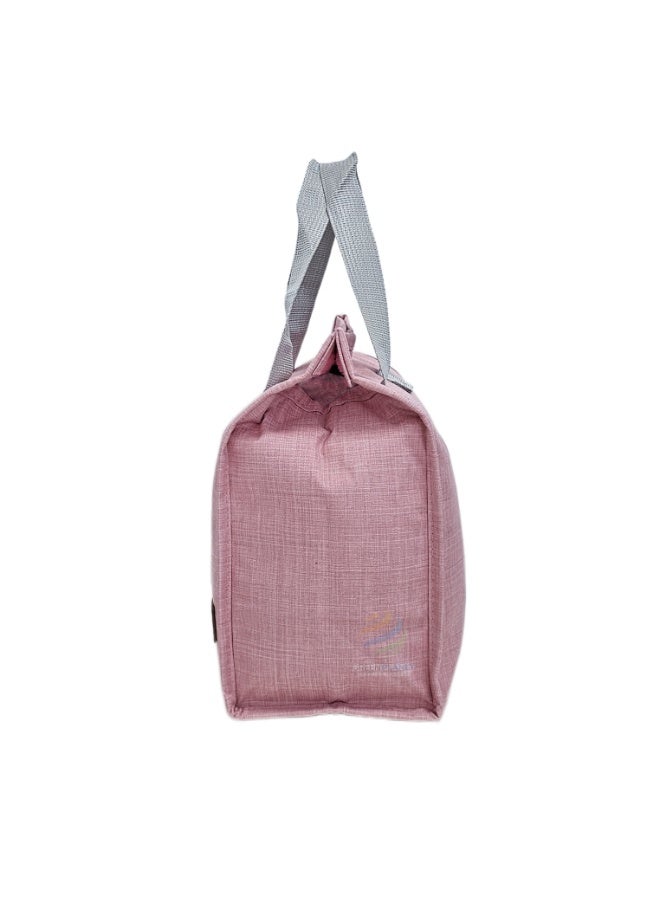 Insulated Lunch Tote Bag – Reusable Cooler Bag with Leakproof Interior, Large Capacity, Thermal Food Storage for Office, School, Picnic and Travel (Pink) - Image 4