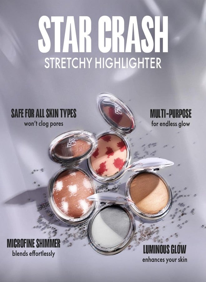 Focallure Star Crash Stretchy Highlighter – PK02 Rosettes Light, Multi-Use Glow for Face & Body, Lightweight| Blendable|Soft Shimmer Finish |Skin-Loving|Versatile highlighter| High shine|15GM - Image 1