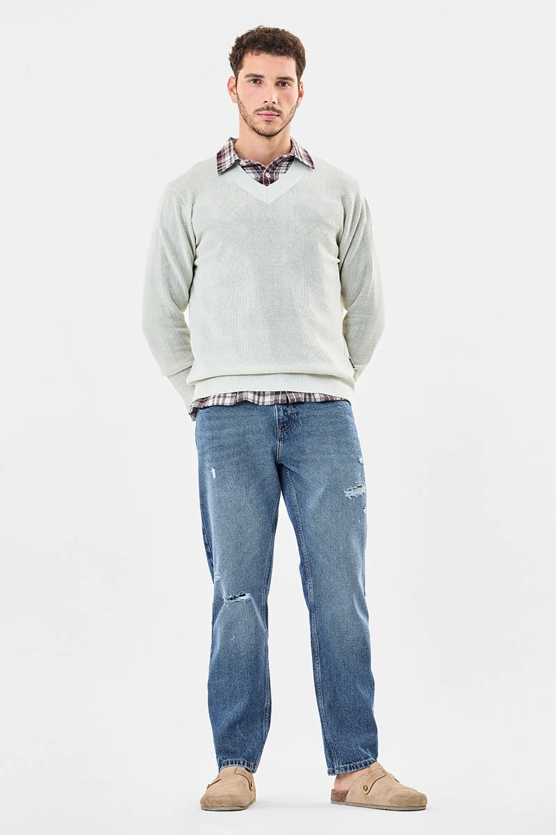 SNITCH جينز بقصة مريحة وممزق