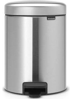 brabantia Newicon Fpp Mat Steel Pedal Waste Bin 5 lt  - Image 1