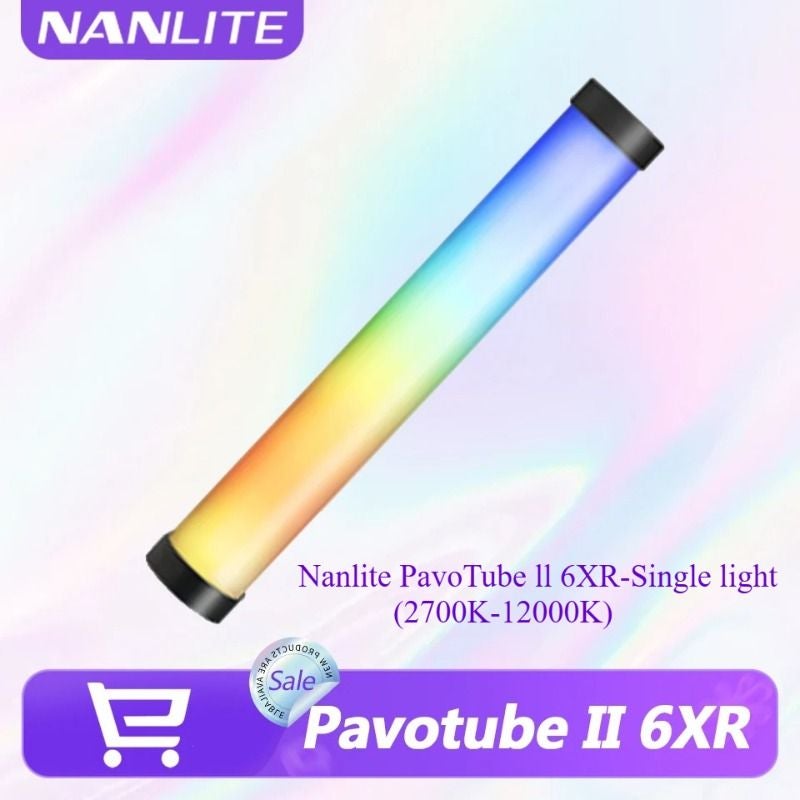 Nanlite PavoTube II 6XR Full Color RGB LED Tube Light for Photography and Video - Image 1