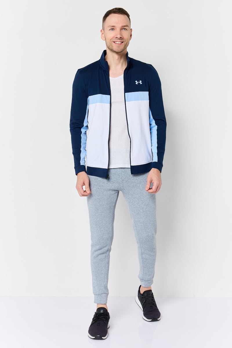 UNDER ARMOUR سويت شيرت تدريب بأكمام طويلة فضفاضة للرجال، متعدد الألوان - Image 2