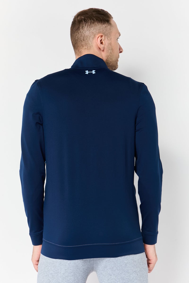 UNDER ARMOUR سويت شيرت تدريب بأكمام طويلة فضفاضة للرجال، متعدد الألوان - Image 4