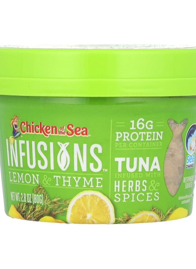 Chicken Of The Sea Infusions Wild Caught Tuna Lemon & Thyme 2.8 oz (80 g) 
