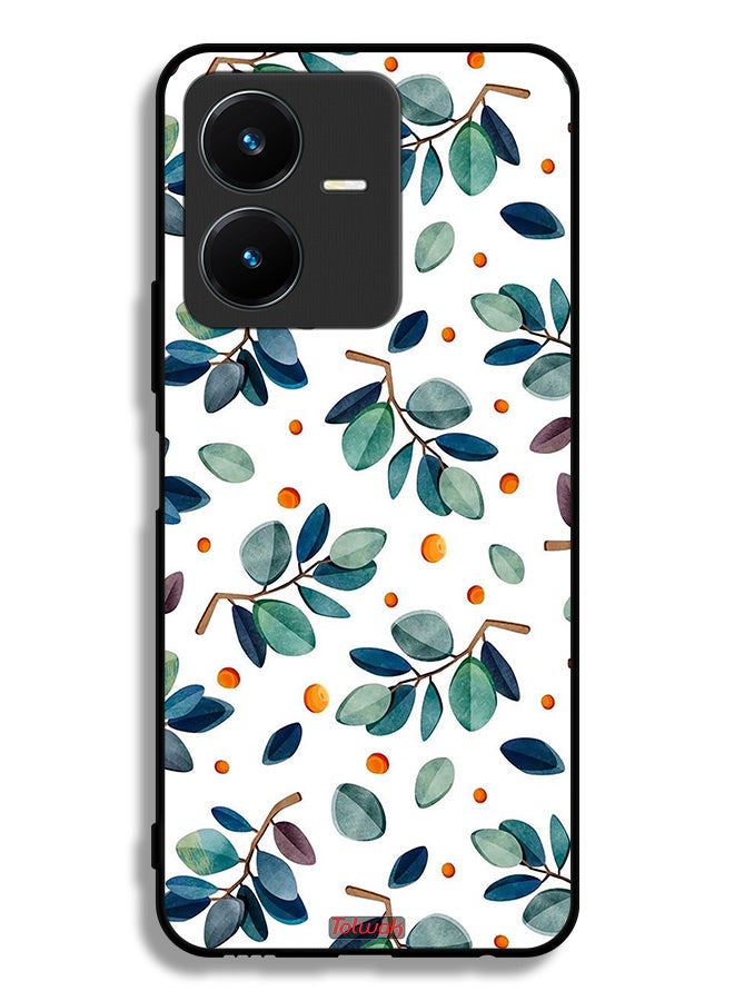 Tolwak Vivo Y22 Protective Case Cover Leaves - Image 1