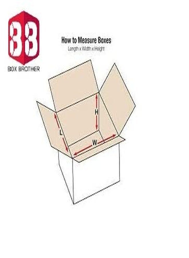 Box Brother 3 Ply White Corrugated Packing box Size: 9.5x6x3.5 Length 9.5 inch Width 6 inch Height 3.5 inch Shipping box Courier Box (Pack of 25) - Image 5